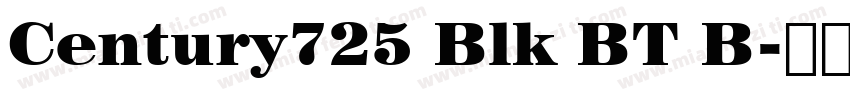 Century725 Blk BT B字体转换